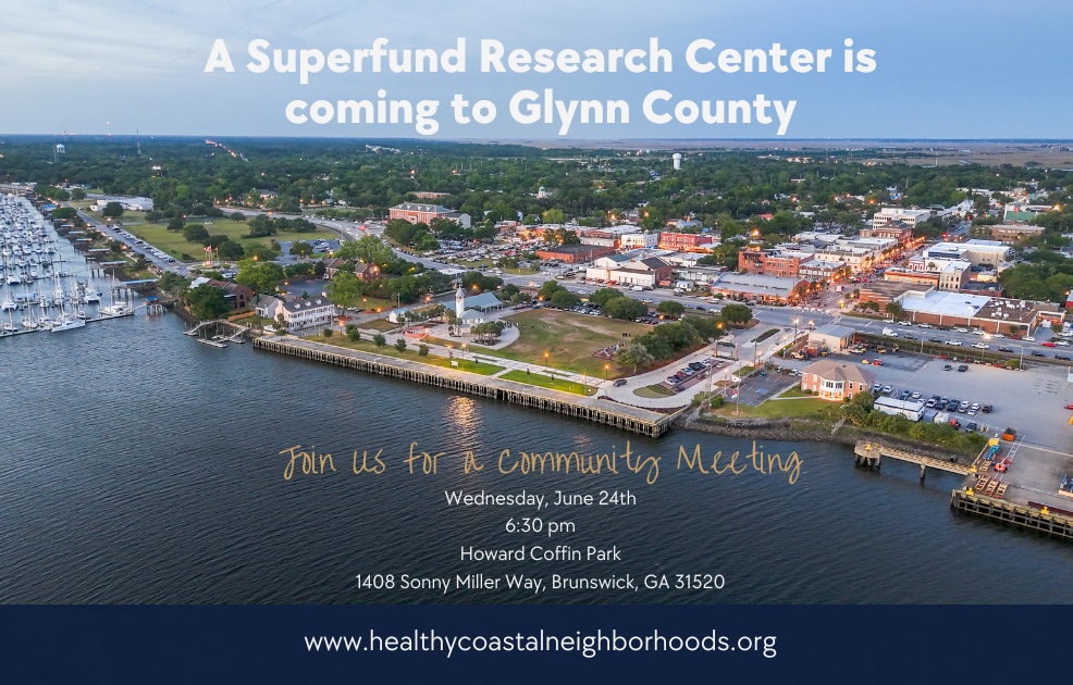 Healthy Coastal Neighborhoods Superfund Research Center announcement